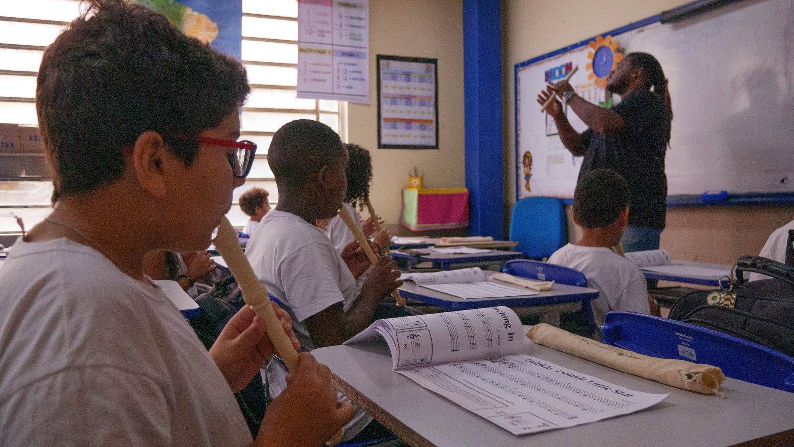 Class at Pereira Passos primary school