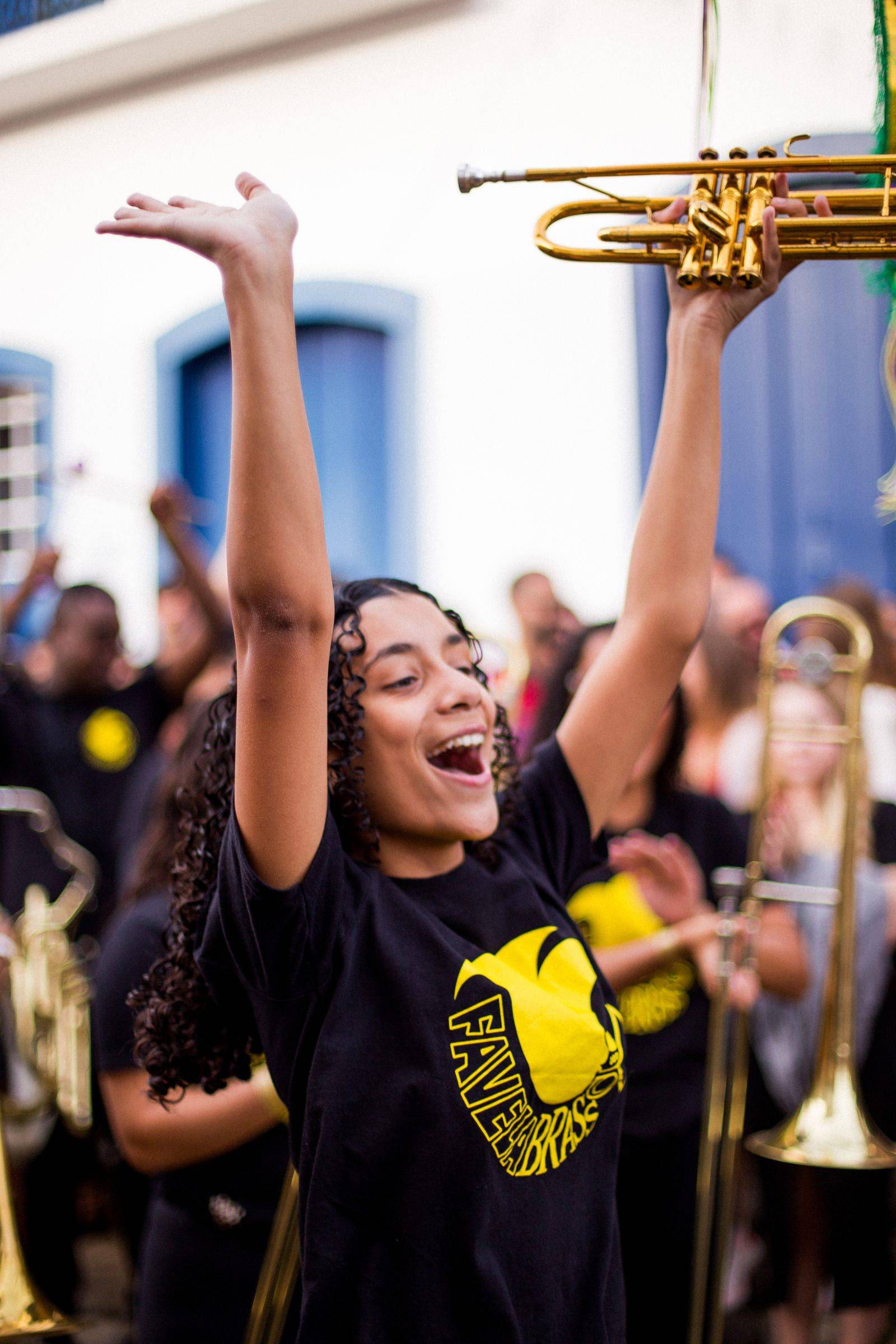 Lúcia, trumpet student