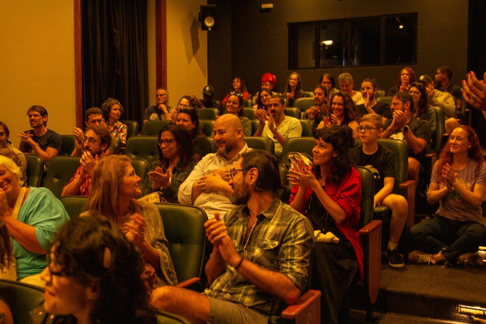 Audience applauding at the Rio International Film Festival
