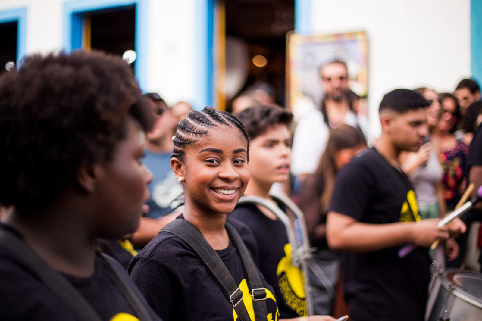 Student smiling in Paraty